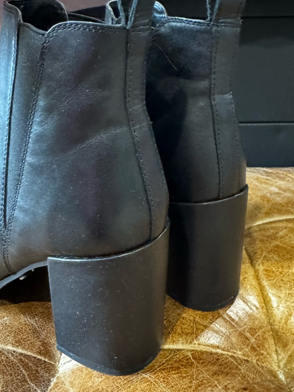 Tony Bianco Bello Black Leather Bootie Size 8 EUC - Picture 6 of 6